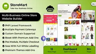 StoreMart SaaS Online Product Selling Business Website Builder