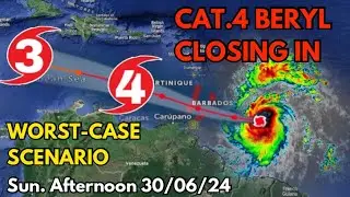 Hurricane BERYL Quickly Becomes a Cat.4 & Will Intensify More, WORST-CASE SCENARIO Unfolding