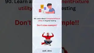 What is ComponentFixture utility in Angular testing? #shorts #angular #interview