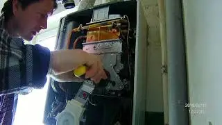 Rinnai 167 rmf Чистка горелки и теплообменника Часть 1