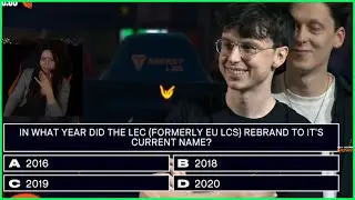 ALMOST GRIEFED IT | Caedrel Takes Part In LEC Quiz On Finals Stage FT. Mitsouko
