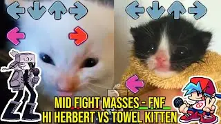 Ruv Zavodila BUT HERBERT VS TOWEL Cat - Friday Night Funkin Animation - Mid-Fight Masses