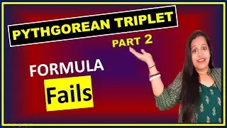 Formula fails for these Pythagorean triplets, Pythagorean triples formula Pythagoras theorem