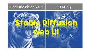 [Stable Diffusion web UI] Realistic Vision V4.0 vs SD XL 0.9