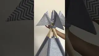 установка детской палатки - вигвама на 4 опорах