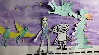 запаздала с новогодним видео😅😅😅 #тренды #stopmotion #stopmotionpaper