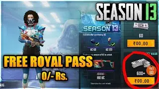 FREE ROYAL PASS FOR PUBG MOBILE SEASON 13 | 2020