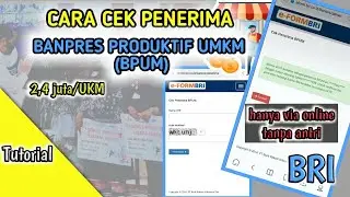 Cara Cek Penerima Bantuan UMKM 2020 TERBARU melalui eform.bri.co.id/bpum