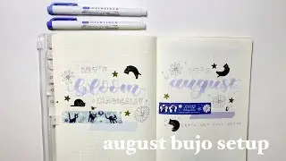 august bujo setup — studio ghibli theme