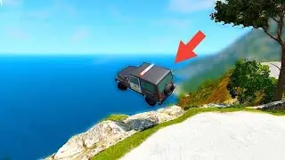 Cars vs Cliff BeamNG Drive #3