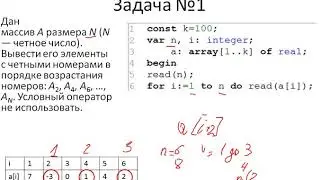 Запись Вывод элементов массива 14 04 2020