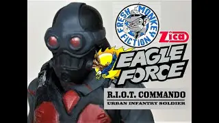 Fu-Reviews: Fresh Monkey Fiction ZICA Toys R.I.O.T. VS. EAGLE FORCE R.I.O.T. Commando 4” Figure