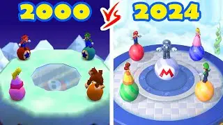Super Mario Party Jamboree vs Mario Party Series - Mario vs Peach vs Daisy vs Luigi