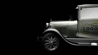 540   Retro old Mafia Car 60s 70s 80s Logo Reveal intro opener