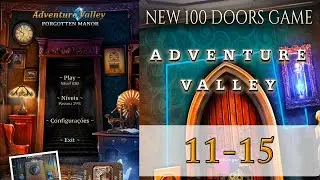 100 DOORS ADVENTURE PUZZLE - LEVEL 11-15 | ADVENTURE VALLEY - ENIGMA 100 PORTAS - LEVEL 11-15