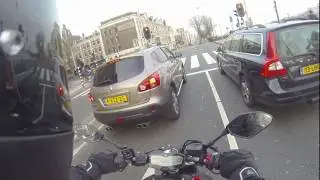 Easy ride through Amsterdam - Yamaha MT-07 / FZ-07 Akrapovic Titanium Exhaust