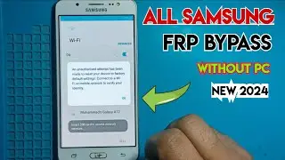 All Samsung Frp bypass Without pc New 2024 | Samsung J5/J7/J5/J3 frp bypass YouTube update problem |