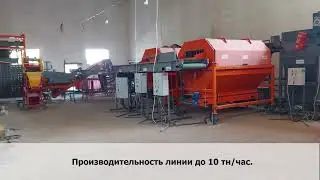Роботизированная линия очистки, калибровки, упаковки овощей в Казахстане