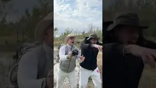 bear scares crap out of 2 guys
