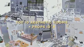 TOP 10 AESTHETIC ROOM + PROPS ID (CLEAR VERSION) || SAKURA SCHOOL SIMULATOR