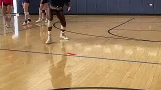 Defense drop footwork