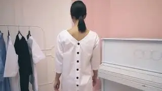 DOCLIKE медицинская одежда платье медицинское белое без пояса DL382