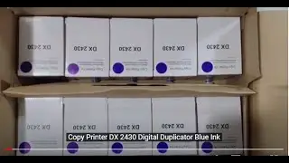 Copy Printer DX 2430 Digital Duplicator Blue Ink      #copy  #printer  #ink