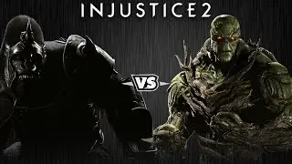 Injustice 2 - Горилла Гродд против Болотной Твари - Intros & Clashes (rus)