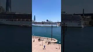 Sydney city and Harbour bridge from Opera house 