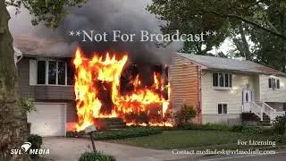 Huntington, New York - Major House Fire/Home Engulfed In Flames - September 20th, 2017