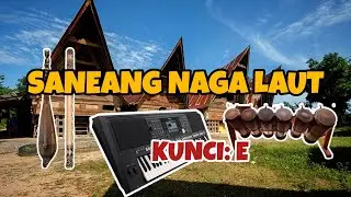 SANEANG NAGA LAUT | Karaoke Sulim Lambok, Kunci E ma attong 😃 | versi Keyboard