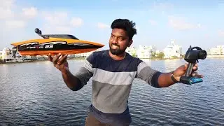 Testing RC Boat in 3 Acre Water Land