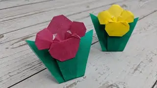 How To Make Paper Flower From post-it note / Valentine gifts