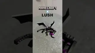 MINECRAFT x LUSH Ender Dragon Egg Bath Bomb 🫧🐉 #shorts #minecraft #lush #selfcare #beauty #fyp