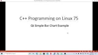 C++ Programming on Linux -  Qt Simple Bar Chart Example