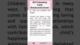 Ielts speaking recent question -part3 bandscore8 answer