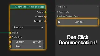 Geometry Nodes QuickDoc | Free Blender 3.0+ Addon!