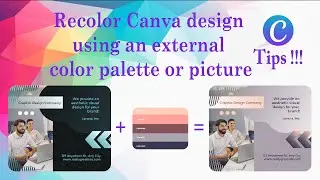 Recolor Canva Design using an External Color Palette or Picture