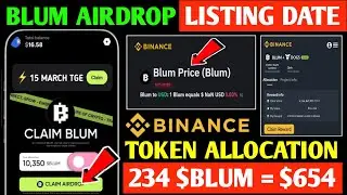 Blum Withdraw Process | How to Withdraw Blum Into USDT | Blum Price Update | Blum Airdrop