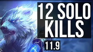 VOLIBEAR vs MORDEKAISER (TOP) (DEFEAT) | 12 solo kills, 400+ games, Godlike | BR Master | v11.9