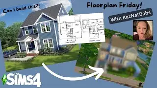 Floorplan Friday in The Sims 4: Blue Suburban Speed Build