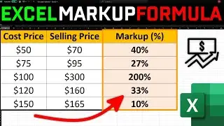How to Calculate Percentage Markup in Excel FAST!