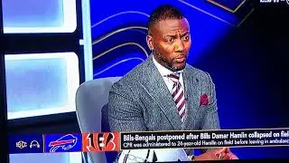 Ryan Clark gets emotional about #damarhamlin Life Threatening injury 🥺￼