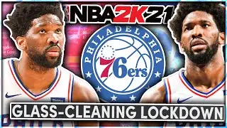JOEL EMBIID BUILD IN 2K21 NEXT GEN! | GREATEST GLASS-CLEANING LOCKDOWN BUILD IN NBA 2K21!