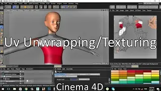 Cinema 4D | Texturing | Uv unwrapping / Uv mapping | Character | Tutorial