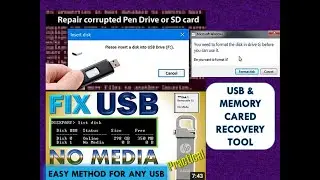 How to recover damaged USB | Memory card easly |የተበላሸ ወይም አላነብ ያለ ፍላሽ ወይም ሚሞሪ ማደሻ መንገድ