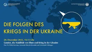 Krieg in der Ukraine und die Stabilität von Ehe und Familie | Ringvorlesung