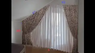 How to make curtains for dormer windows. What to do when the ceiling is at an angle.