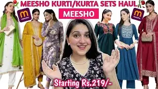 Meesho Kurti/ Kurta Set Haul Start Rs.219😍| Meesho kurtis set | Meesho Haul #meesho