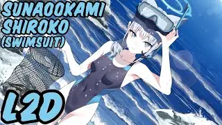 [Blue Archive] Sunaookami Shiroko (Swimsuit) L2D [ENG SUB]